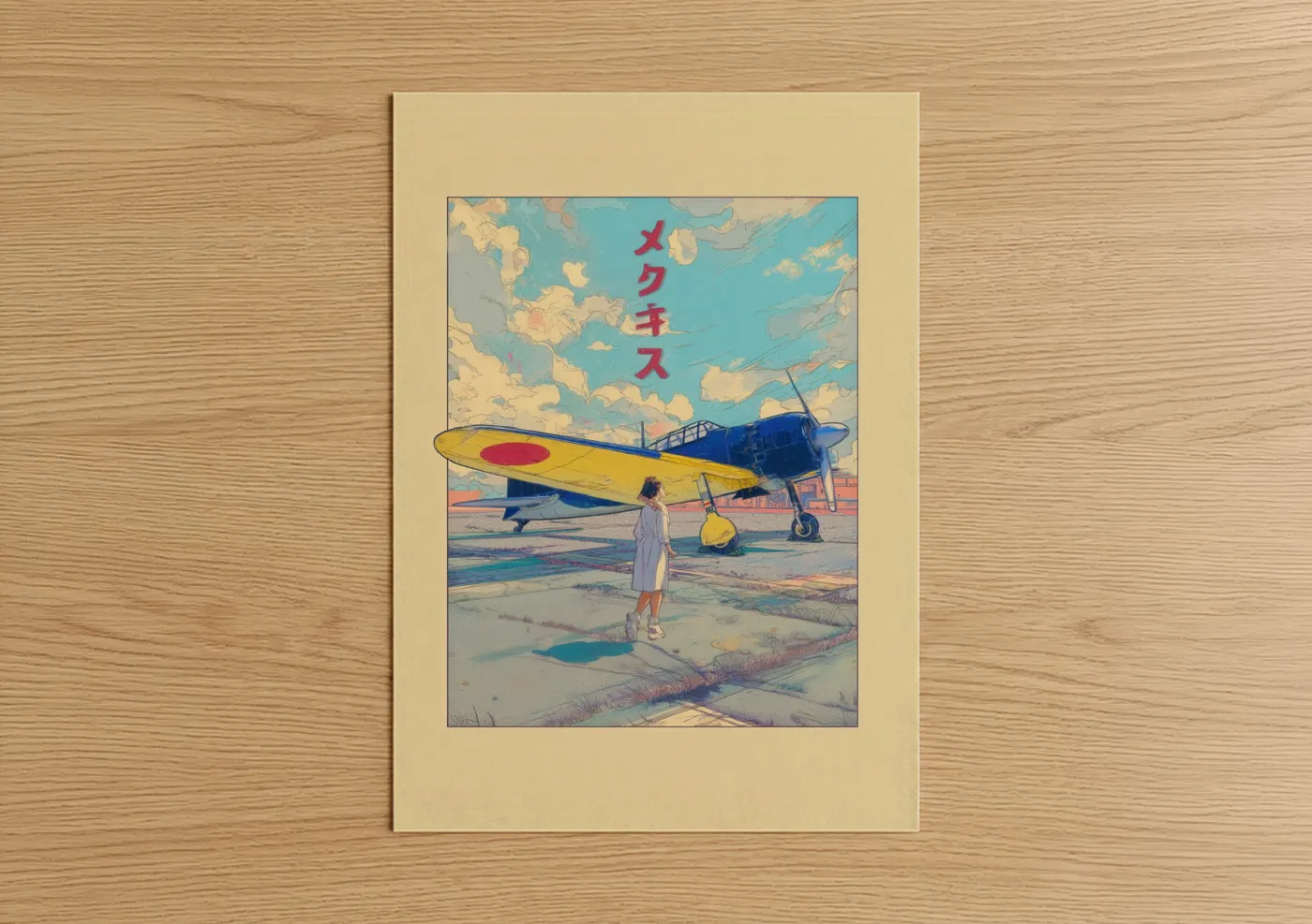 Vintage Airplane Retro Y2K Aesthetic Wall Art