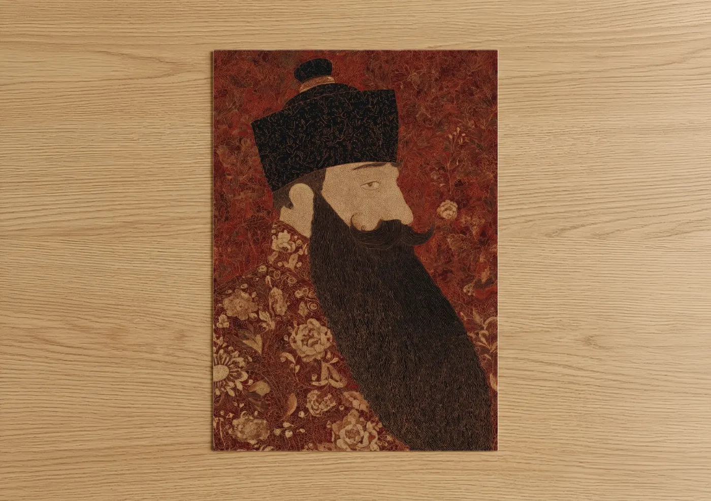 Bearded Dwarf Portrait Ottoman Art Wall Art