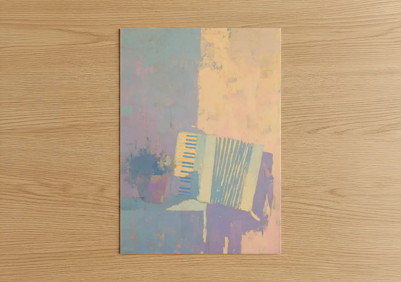 Dreamy Accordion Soft Pastel Wall Art