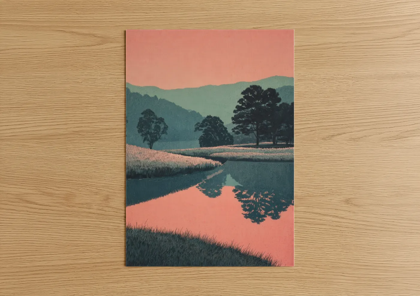 Blue Ridge Mountains Sunset Landscape Wall Art