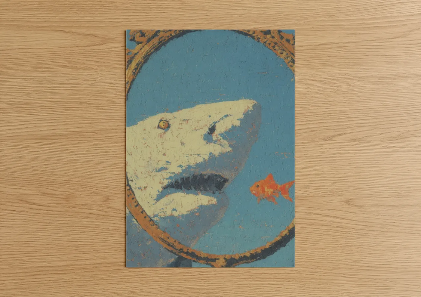 Sand Tiger Shark Vintage Ocean Wall Art