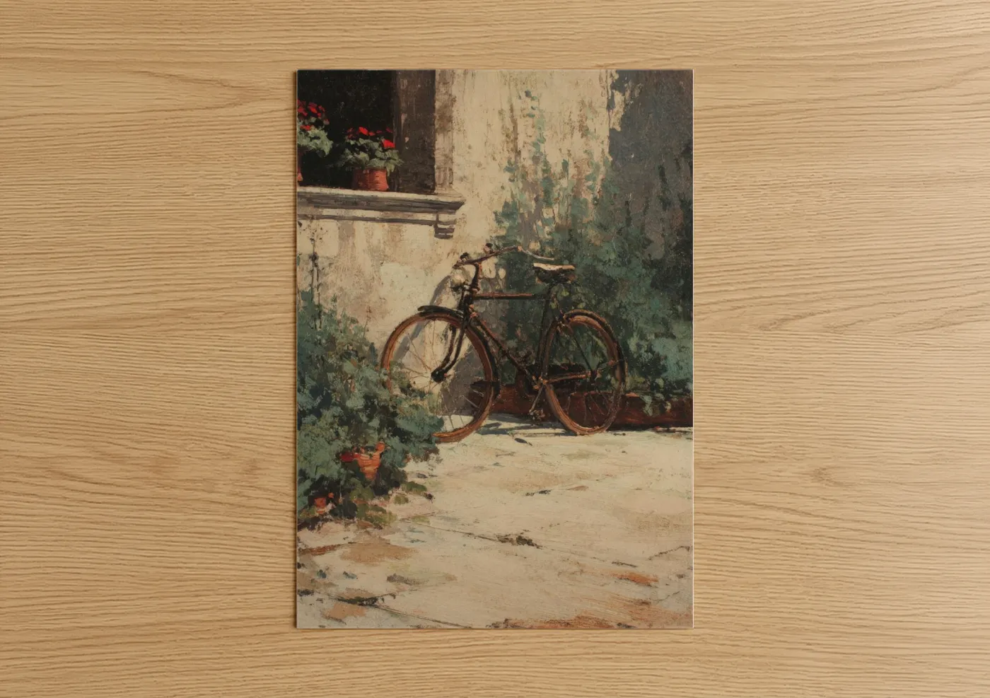 Rustic Urban Bicycle Weathered Wall Art