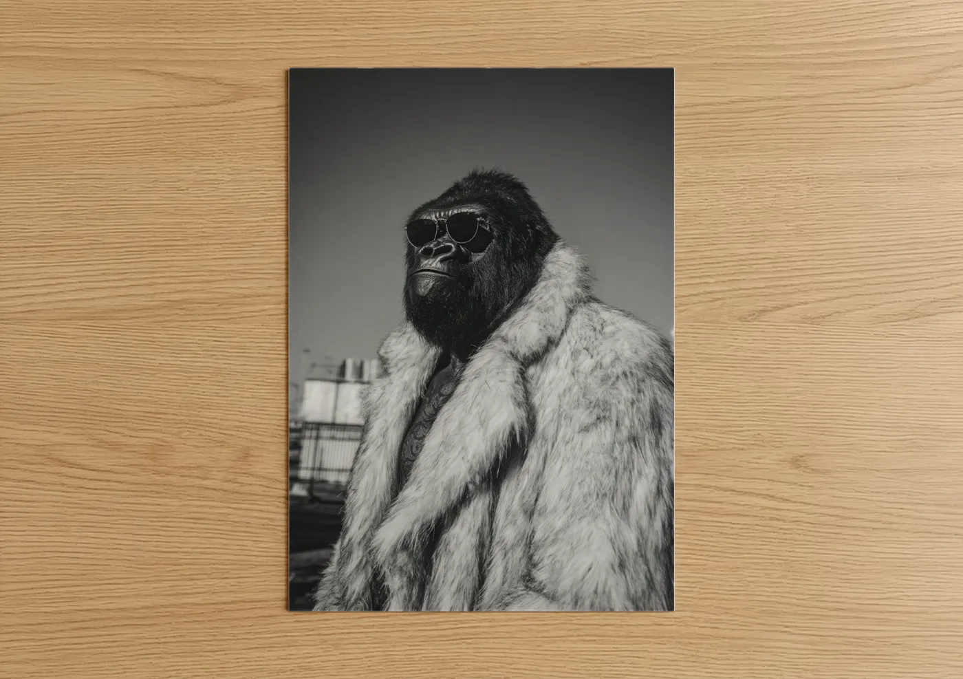 Cool Gorilla Sunglasses Portrait Wall Art