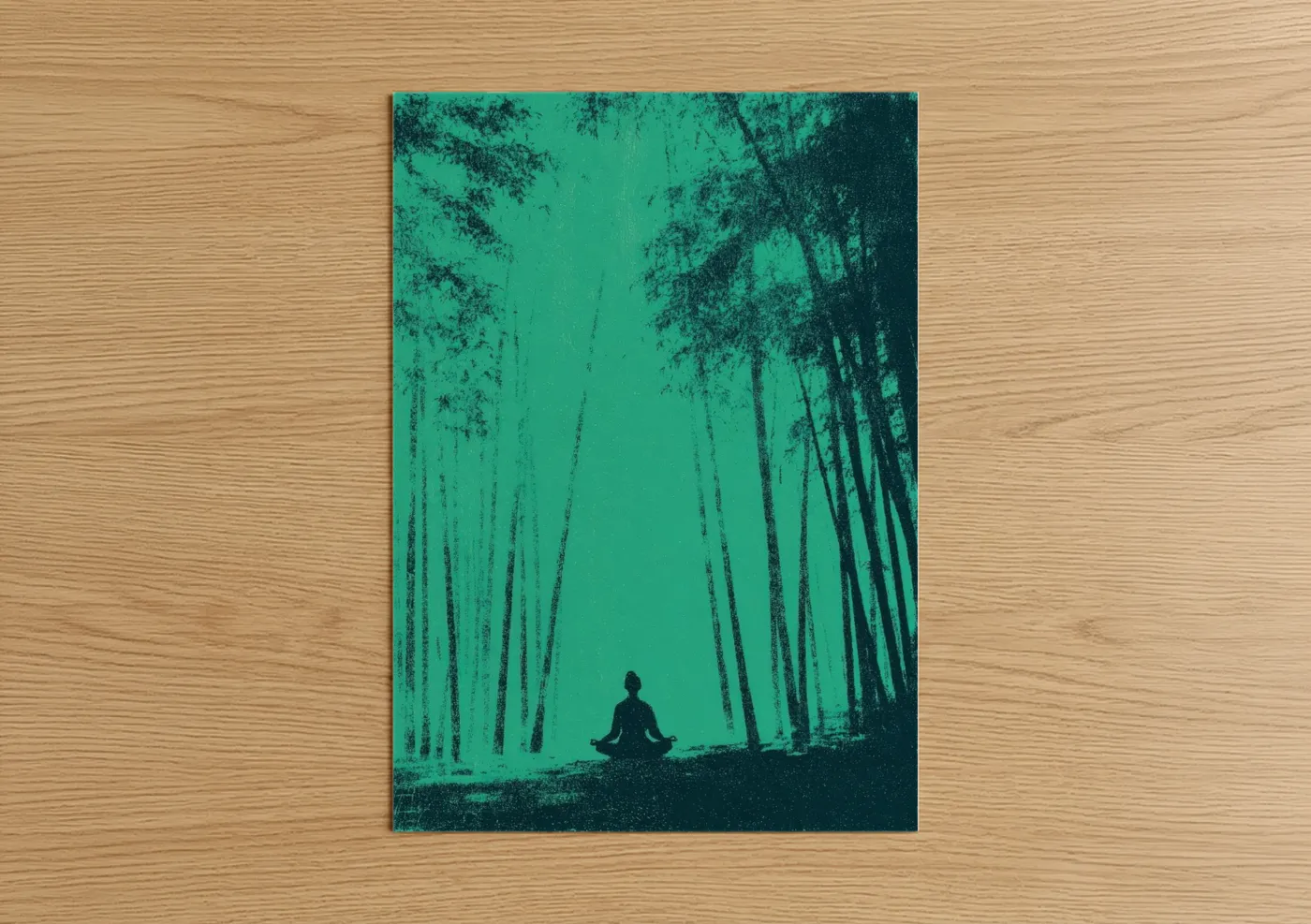 Forest Yoga Meditation Peaceful Mindfulness Wall Art