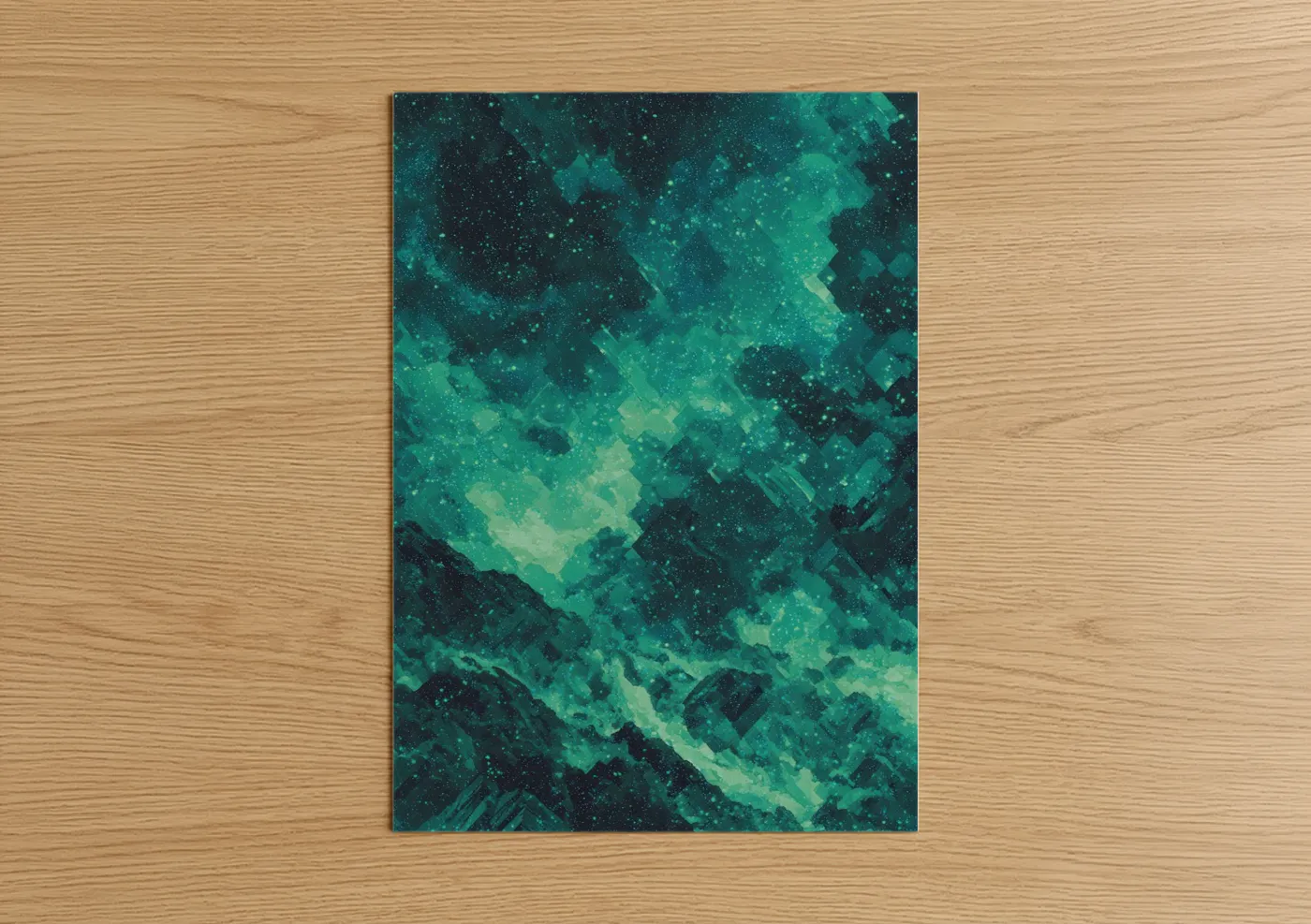 Ethereal Nebula Abstract Space Wall Art