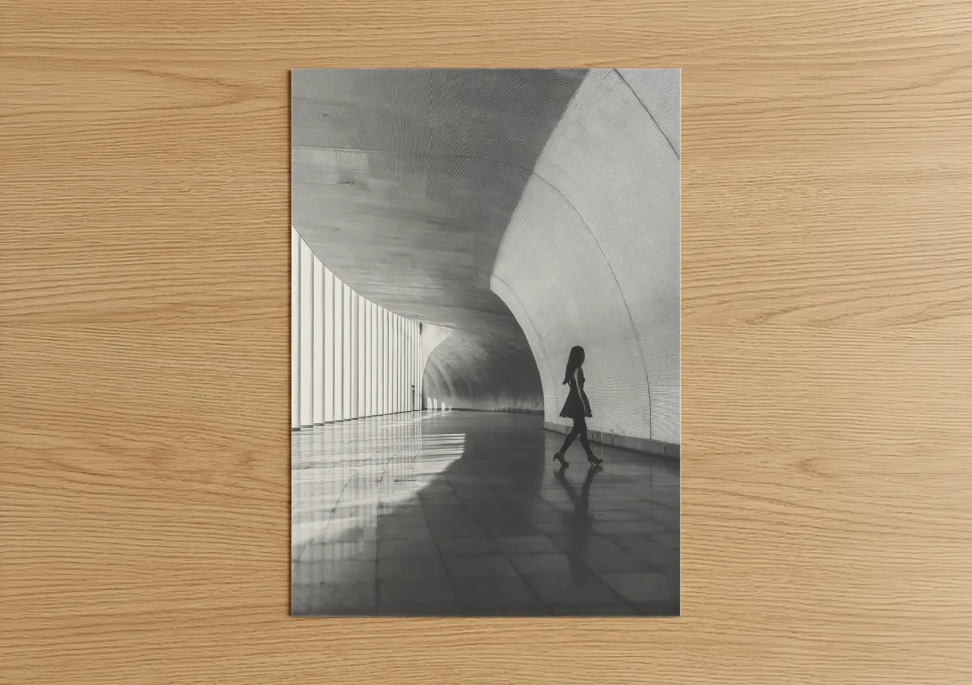 Minimalist Architecture Corridor Light Wall Art