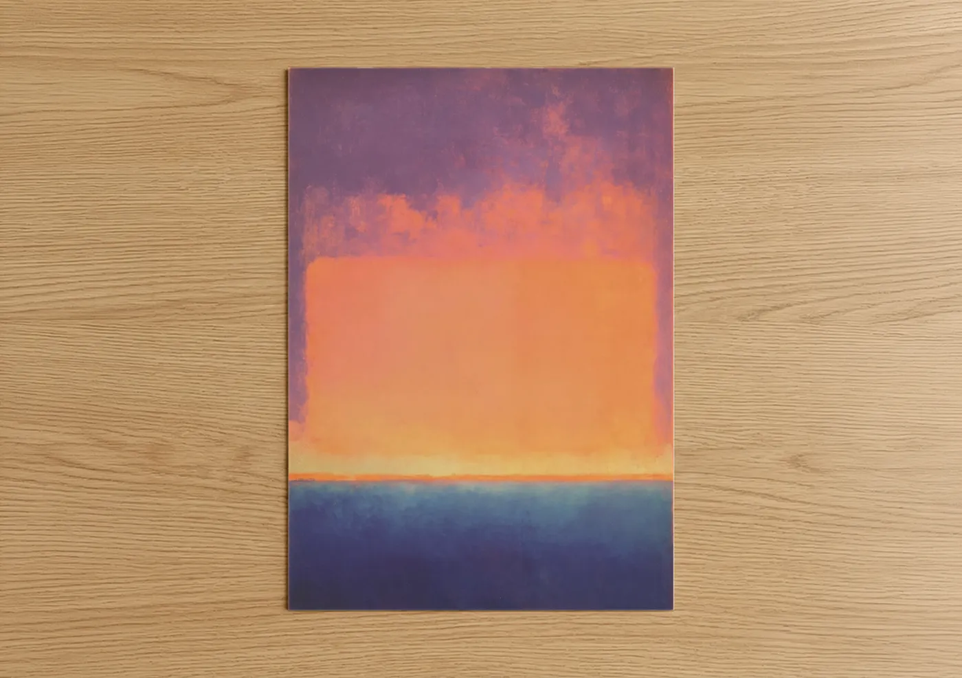 Abstract Sunset Horizon Expressionism Wall Art