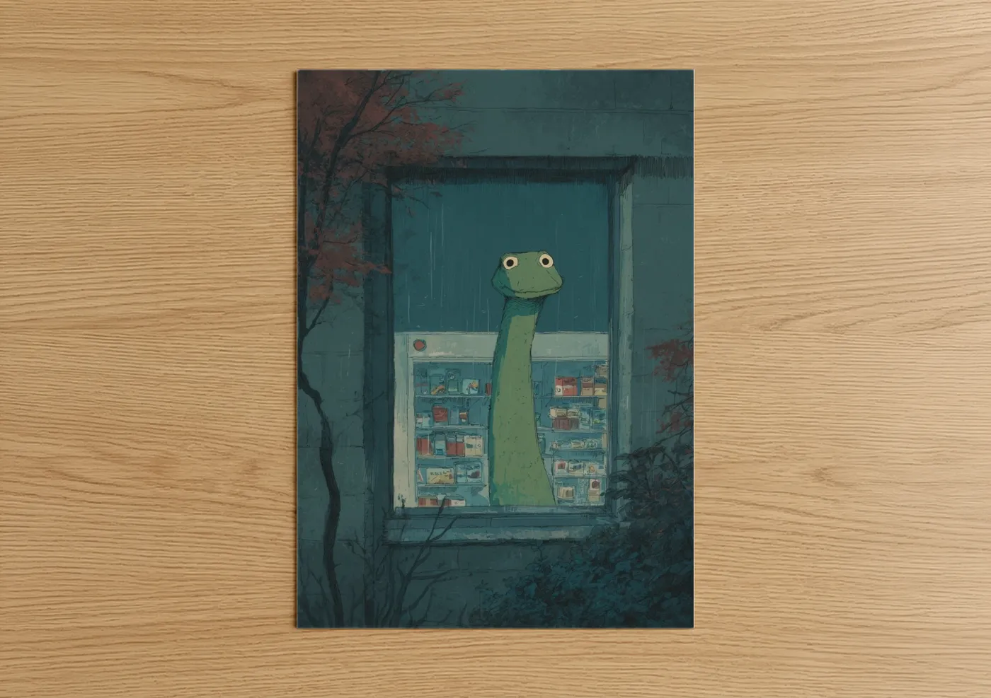 Loch Ness Monster Shop Window Wall Art