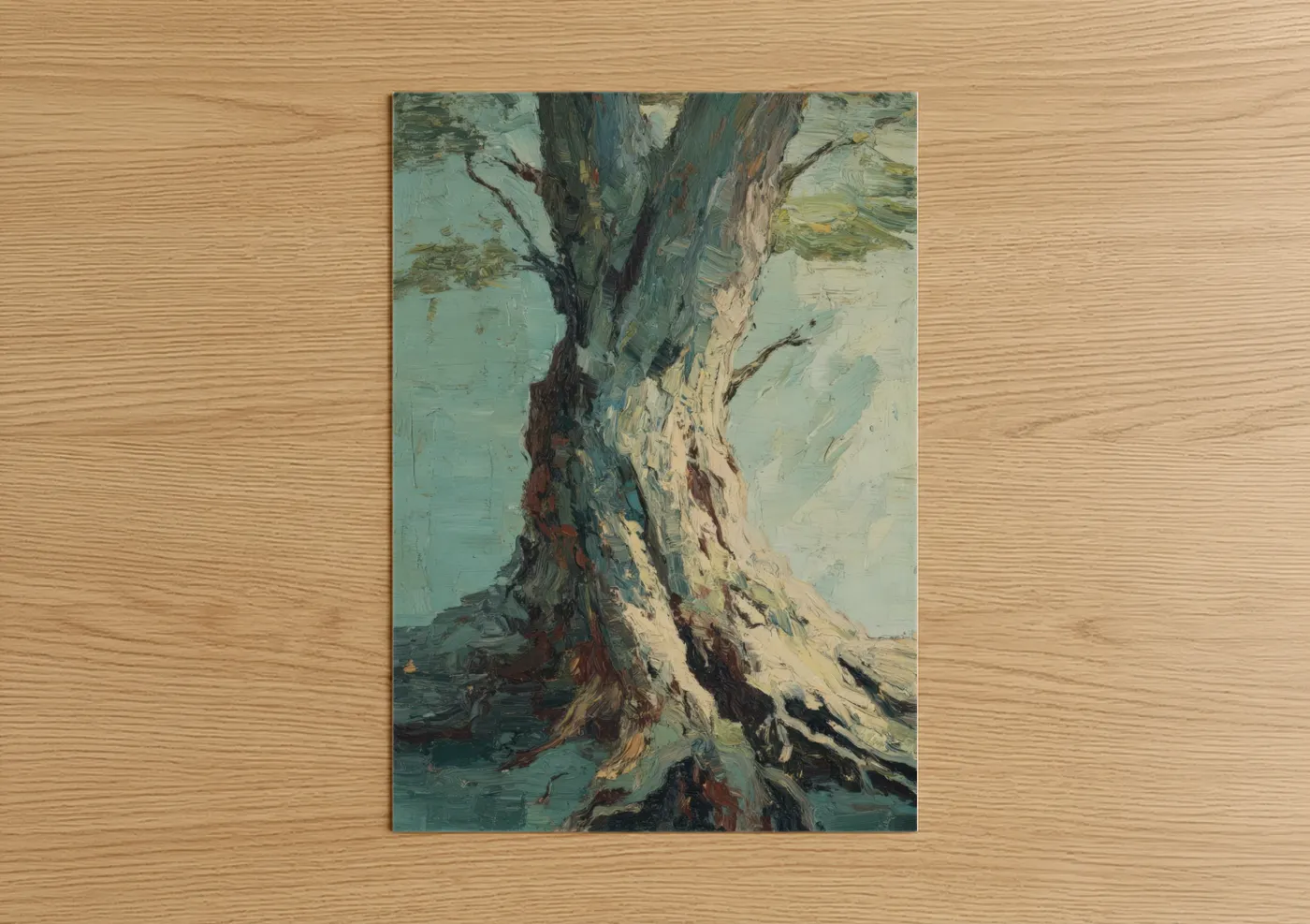 Ancient Banyan Tree Oil Painting Wall Art