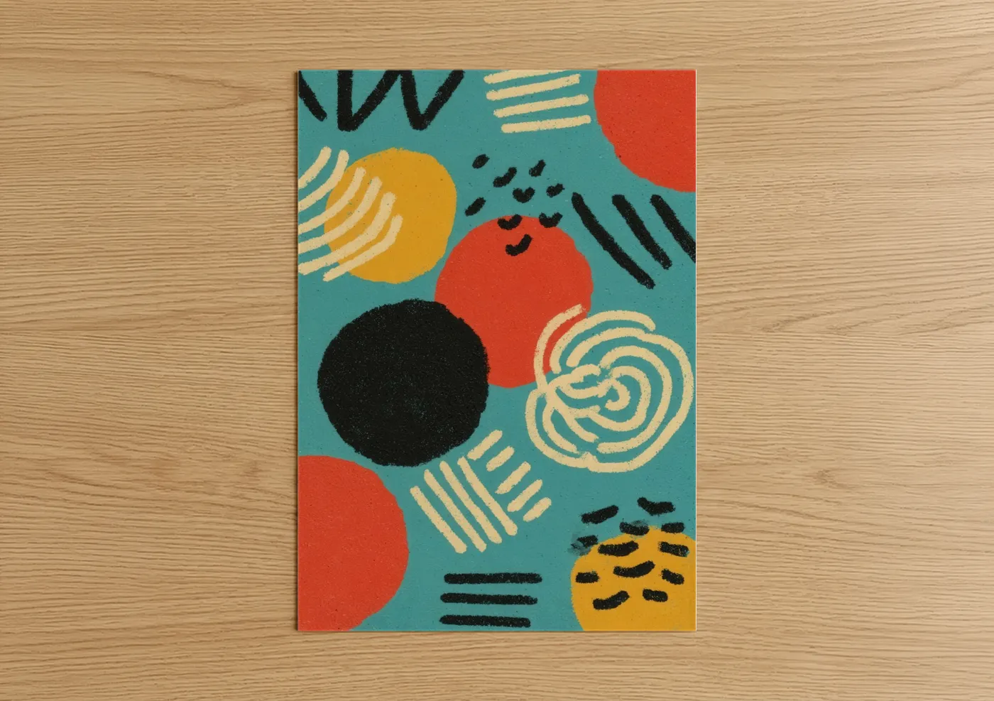 Playful Pasta Composition Modern Wall Art