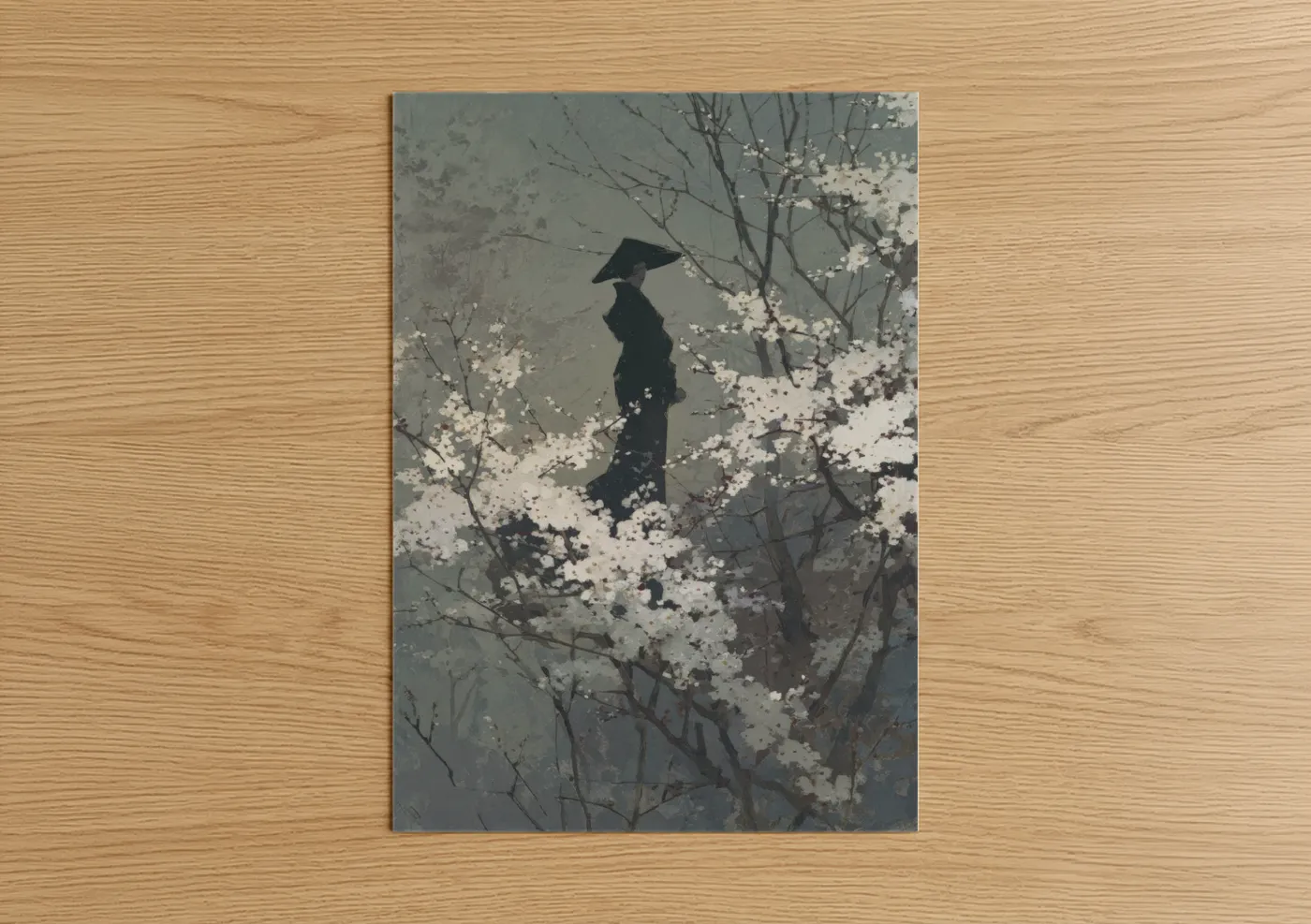 Ethereal Ghost Spring Blossoms Wall Art