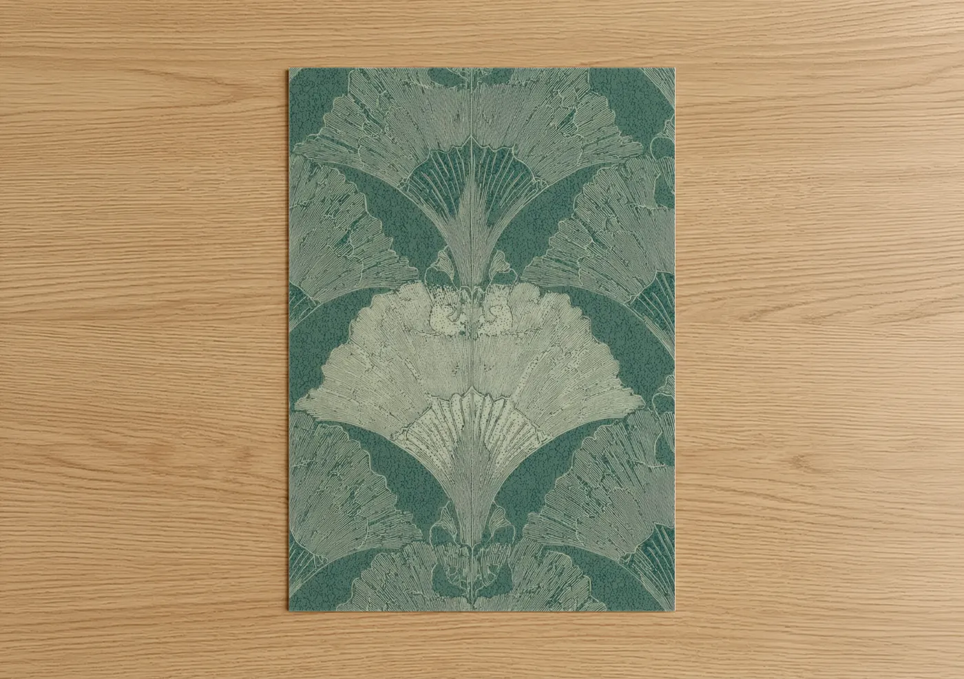 Seafoam Coral Pattern Art Print Wall Art