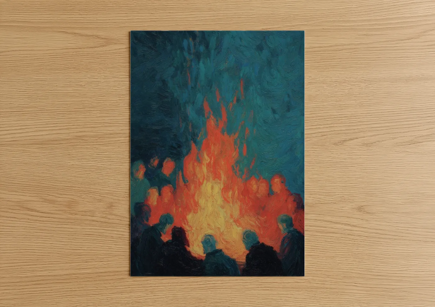 Pentecost Fire Divine Flames Religious Wall Art