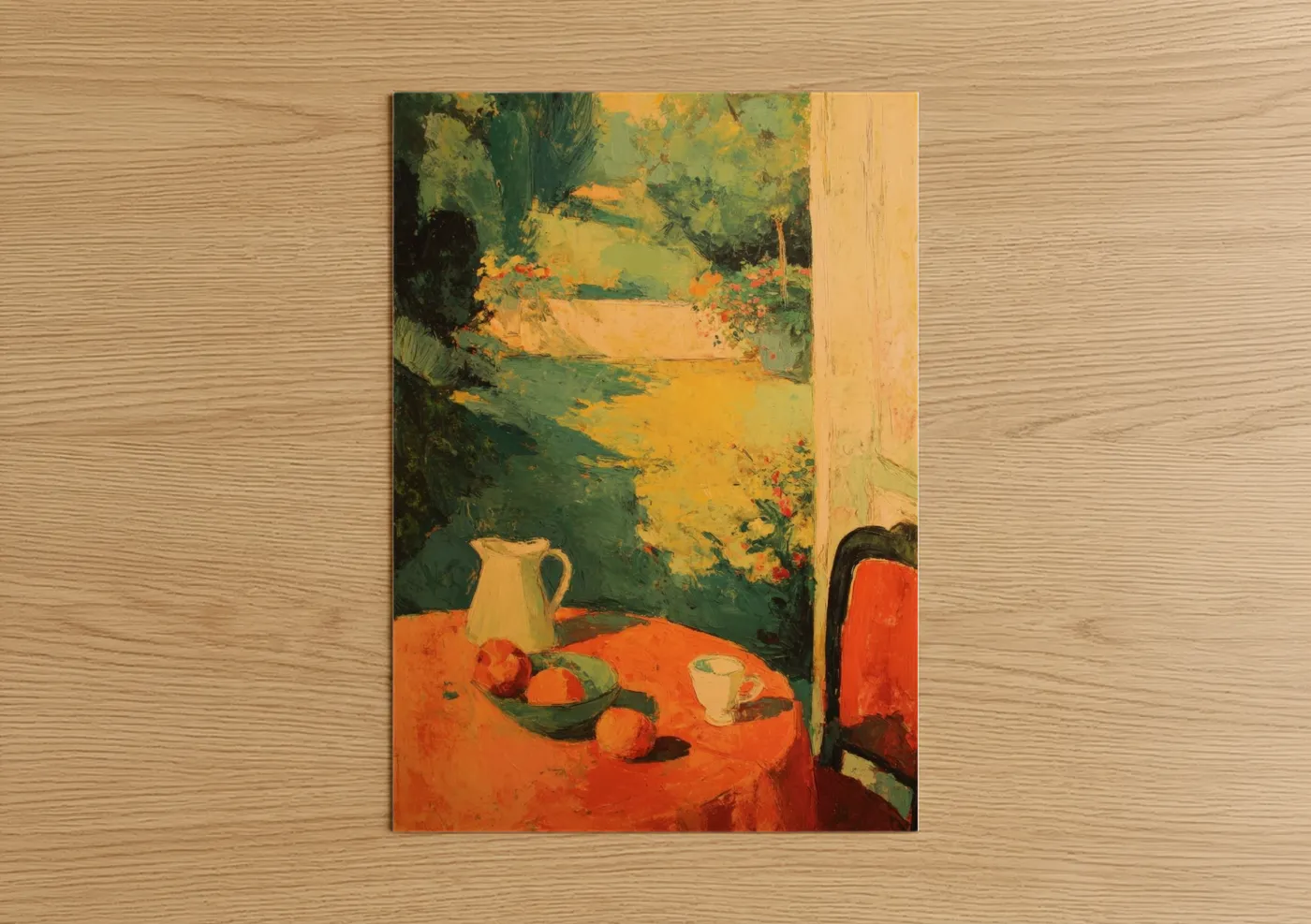 Garden Breakfast Still Life Impressionist Wall Art