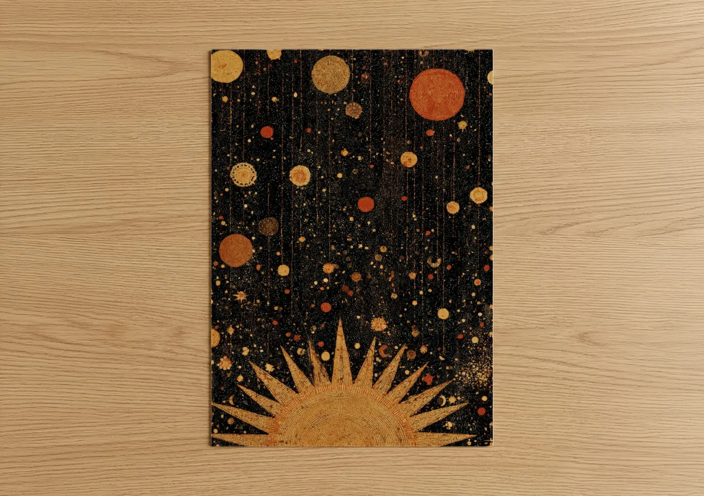 Golden Star Sunrise Astronomy Wall Art