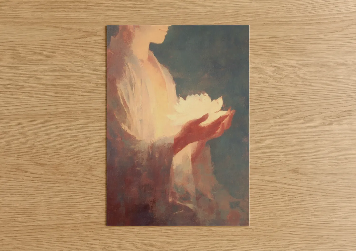 Serene Lotus Meditation Buddhist Wall Art