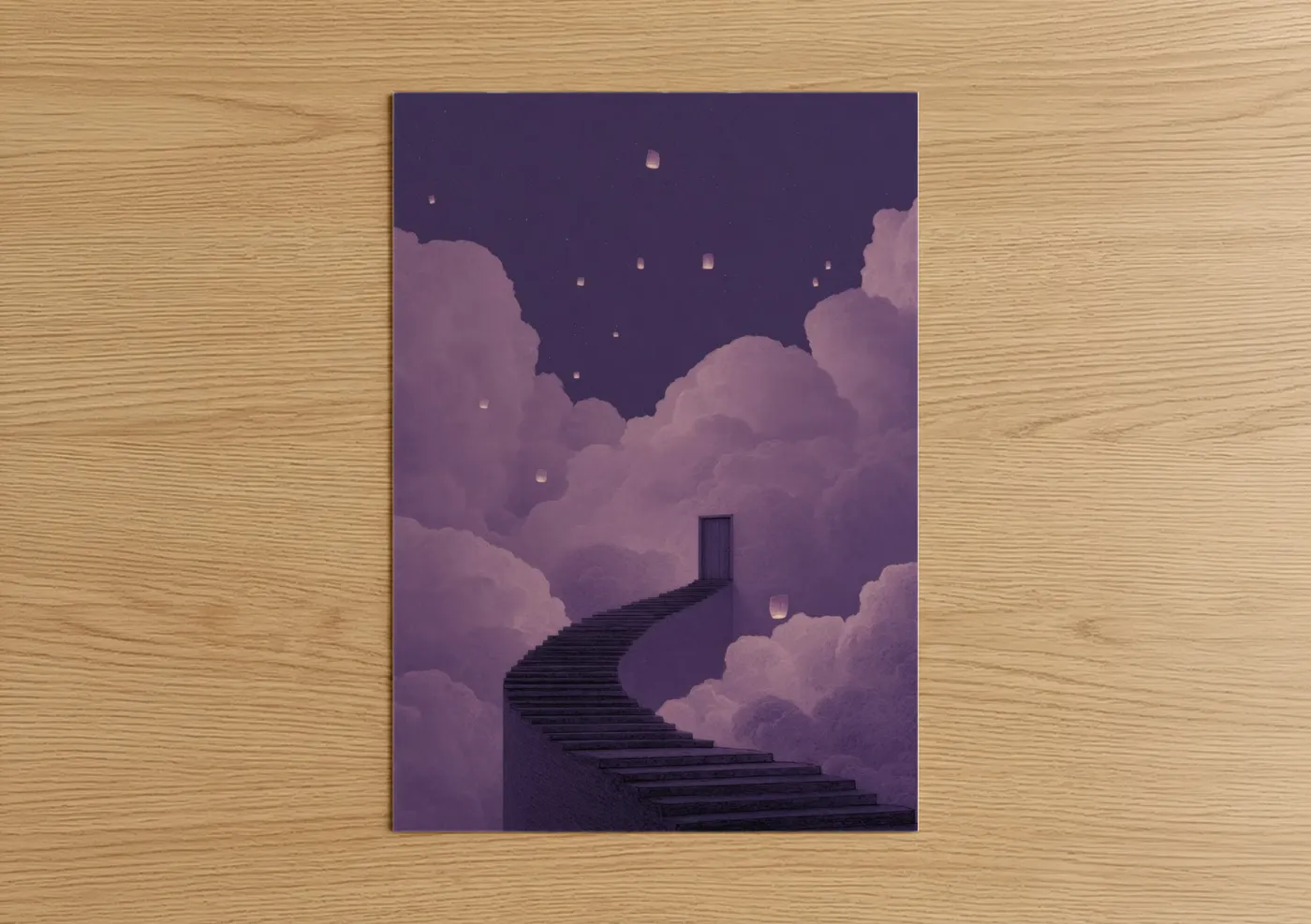 Enchanted Stairway Dreamscape Fantasy Wall Art