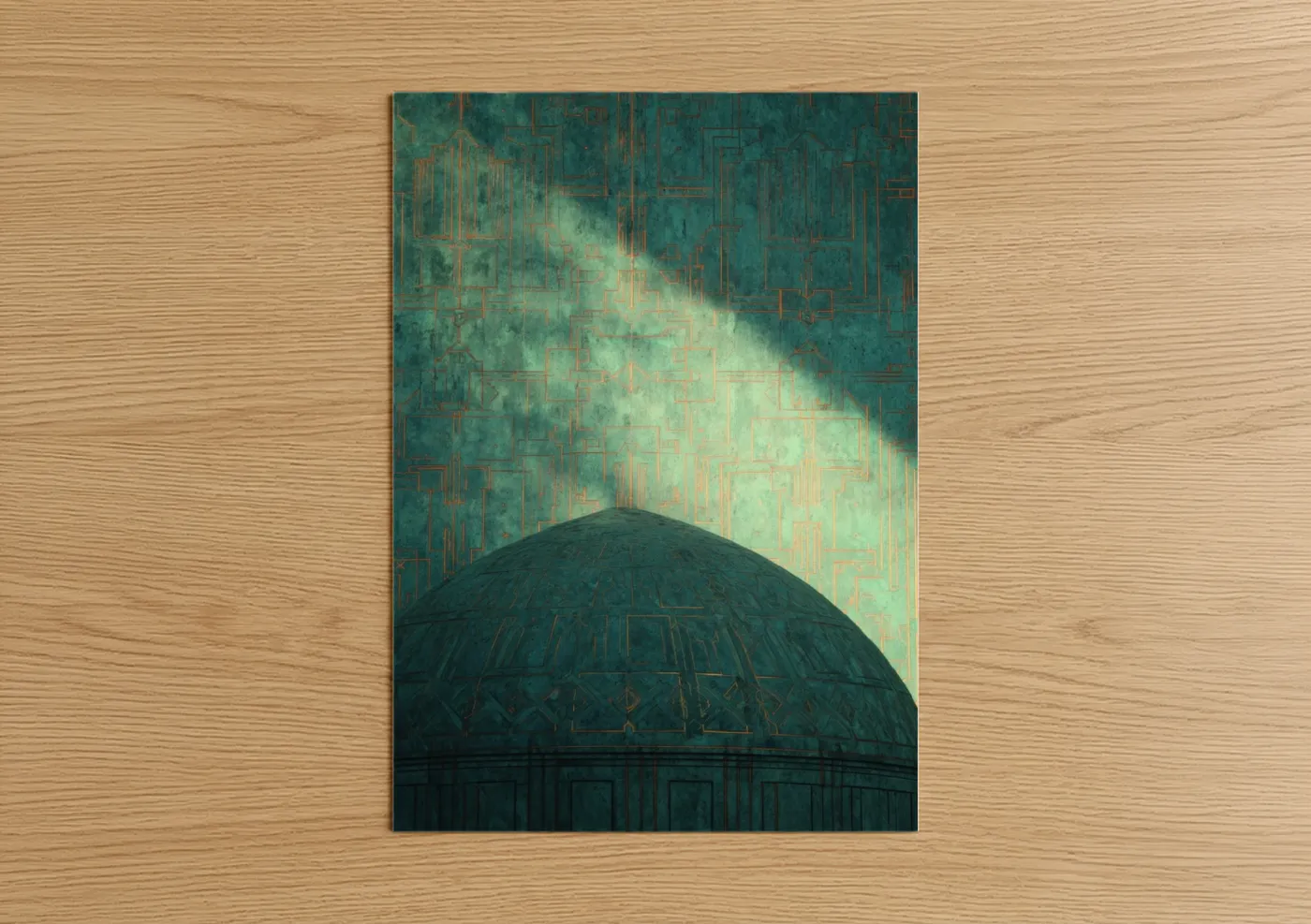 Ethereal Dome Light Architecture Art Wall Art