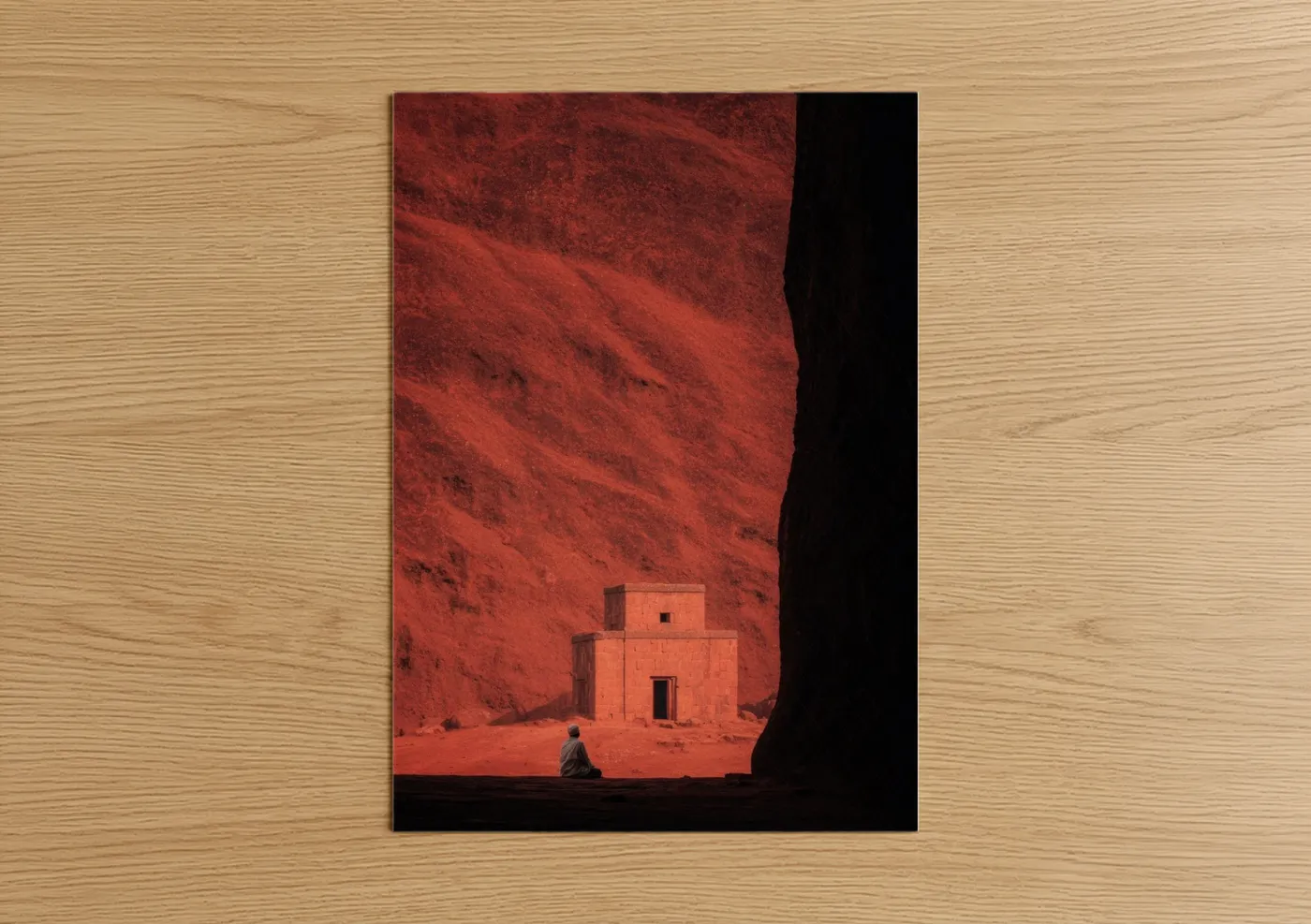 Crimson Desert Monastery Architecture Wall Art