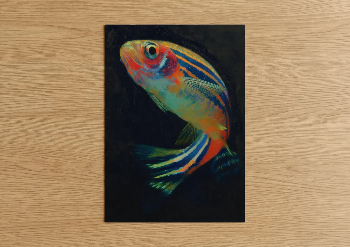 Vibrant Zebrafish Aquarium Wall Art
