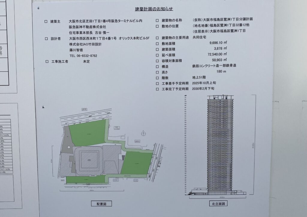 (仮称)大阪市福島区鷺洲1丁目分譲計画