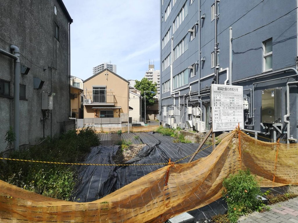 (仮称)ディアレイシャス王子 新築工事 新築工事現場の全景写真(2025年5月11日撮影)