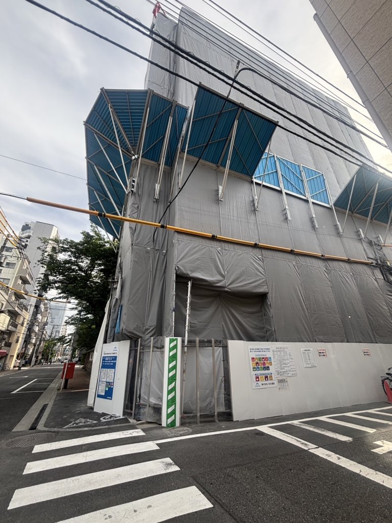 (仮称)台東区松が谷2丁目 新築工事 新築工事現場の全景写真(2025年5月19日撮影)