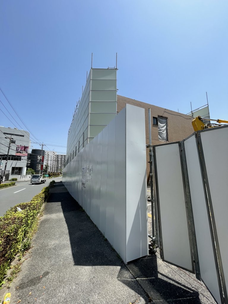 (仮称)中野区松が丘1丁目計画新築工事 新築工事現場の全景写真(2025年5月23日撮影)