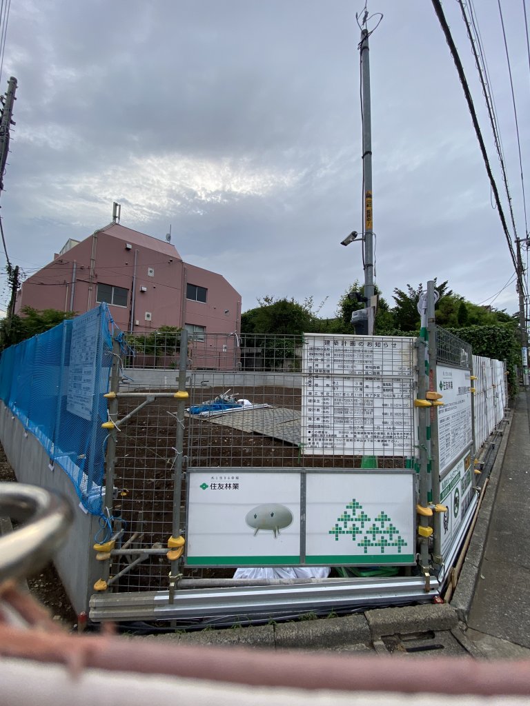 (仮称)松原1丁目計画新築工事 新築工事現場の全景写真(2025年5月25日撮影)