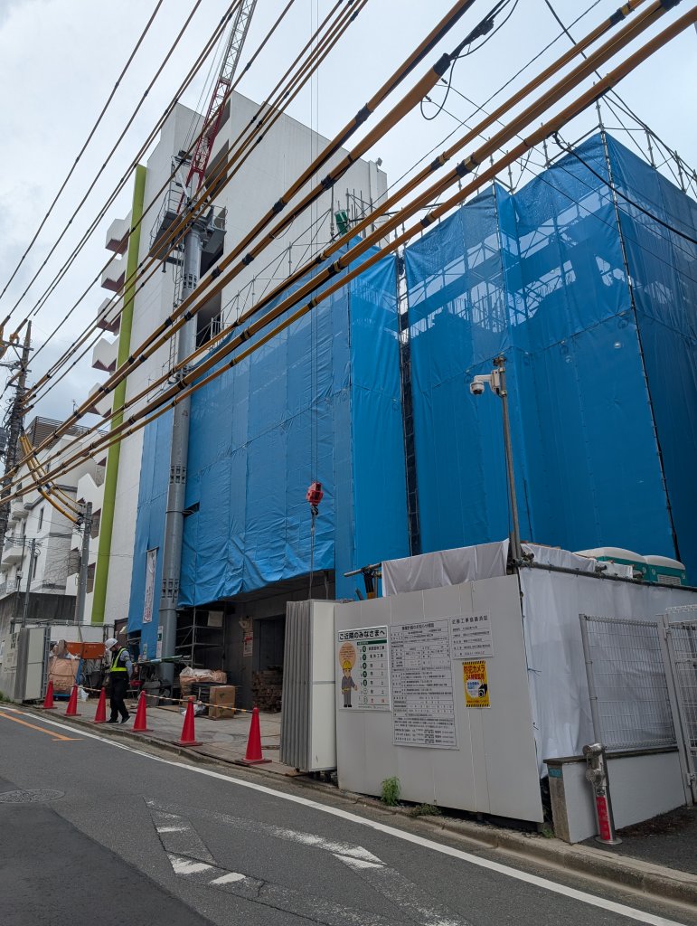 (仮称) さいたま市浦和区東仲町 新築工事 新築工事現場の全景写真(2025年5月27日撮影)