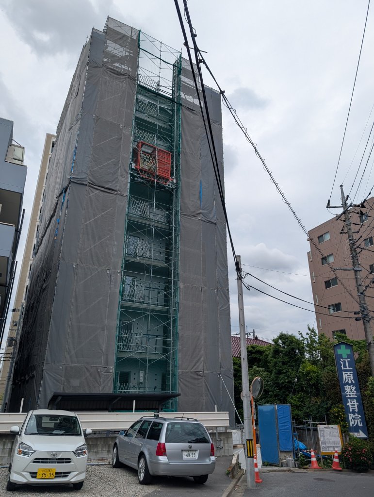 (仮称)本太2丁目プロジェクト 新築工事現場の全景写真(2025年5月27日撮影)