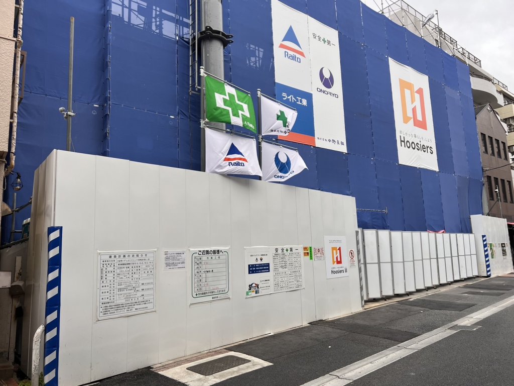 (仮称) デュオフラッツ巣鴨新築工事 新築工事現場の全景写真（2025年6月2日撮影）
