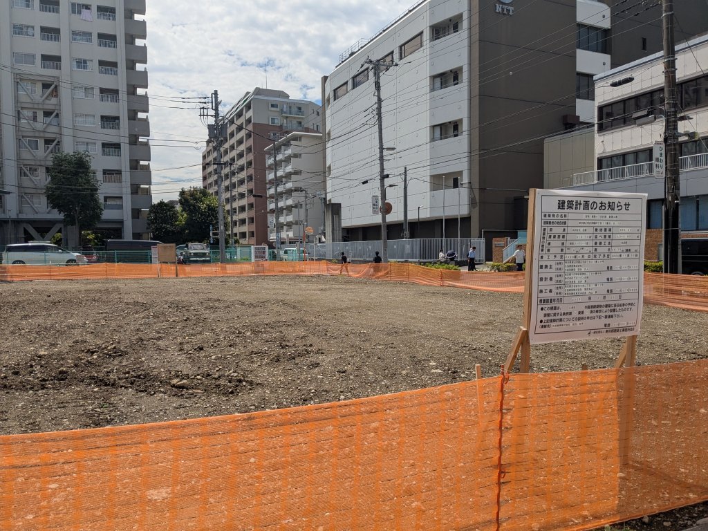 (仮称)東陽4丁目計画新築工事 新築工事現場の全景写真(2025年6月4日撮影)