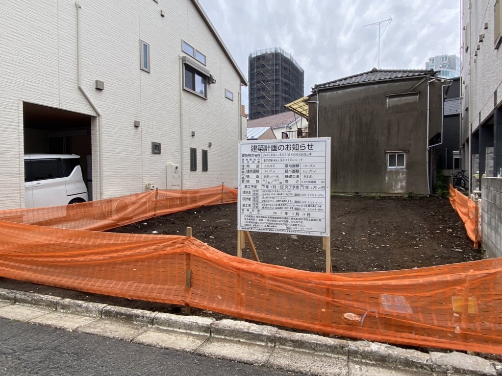 (仮称)新宿区上落合3丁目共同住宅新築工事 新築工事現場の全景写真(2025年6月8日撮影)
