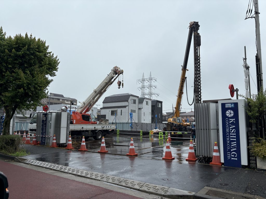 (仮称)世田谷区玉堤PJ新築工事 新築工事現場の全景写真(2025年6月10日撮影)