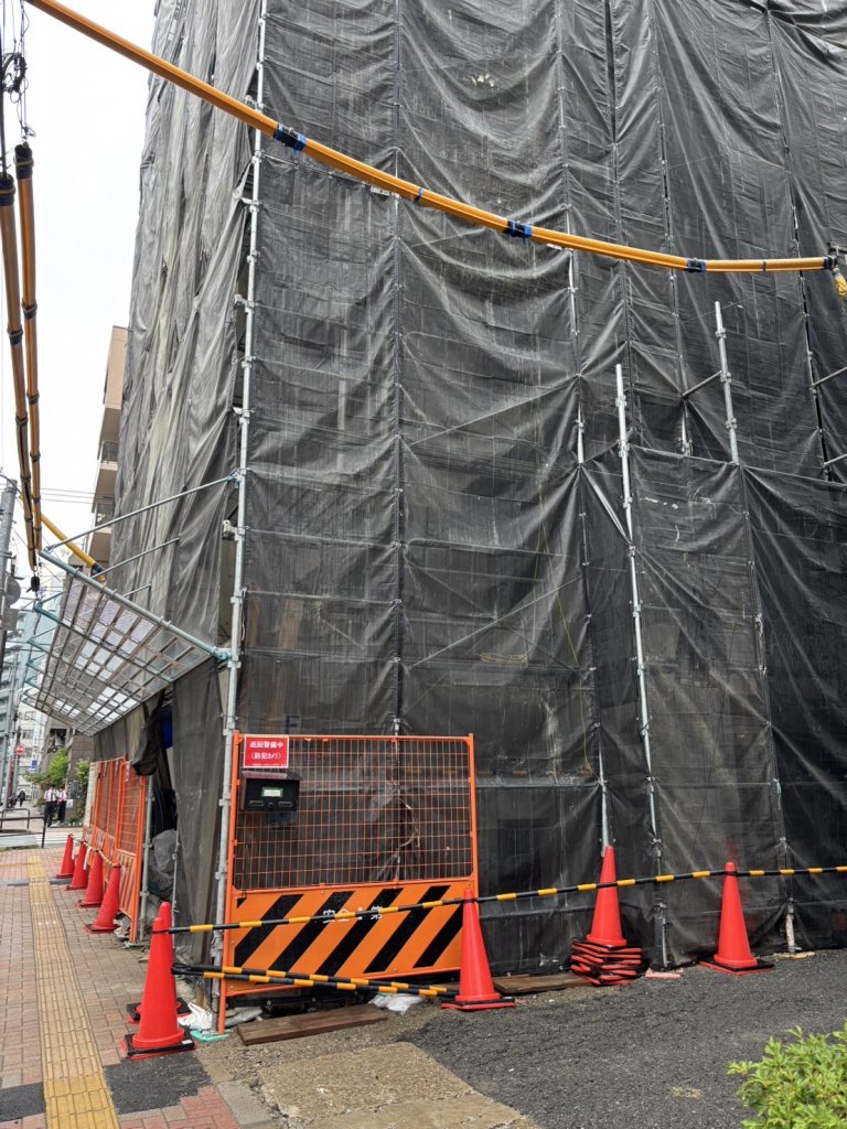 ラスパシオ東上野レジデンス 新築工事 新築工事現場の全景写真（2025年6月21日撮影）