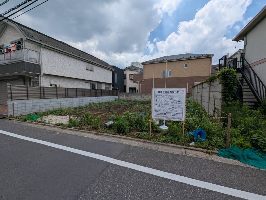 世田谷区世田谷PJ 1号棟 新築工事現場の全景写真(2025年6月27日撮影)