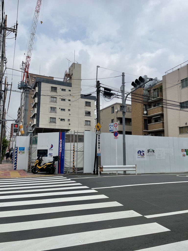 (仮称)墨田区東駒形4丁目計画新築工事 新築工事現場の全景写真(2025年7月3日撮影)