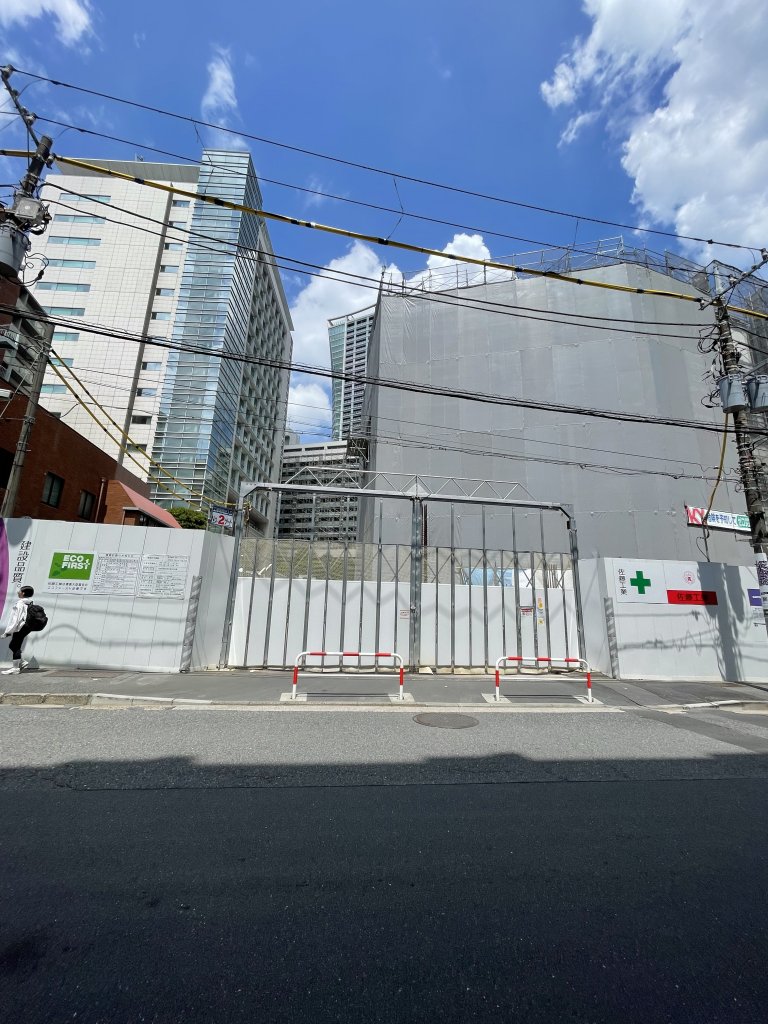 渋谷プロジェクト 新築工事現場の全景写真(2025年7月13日撮影)