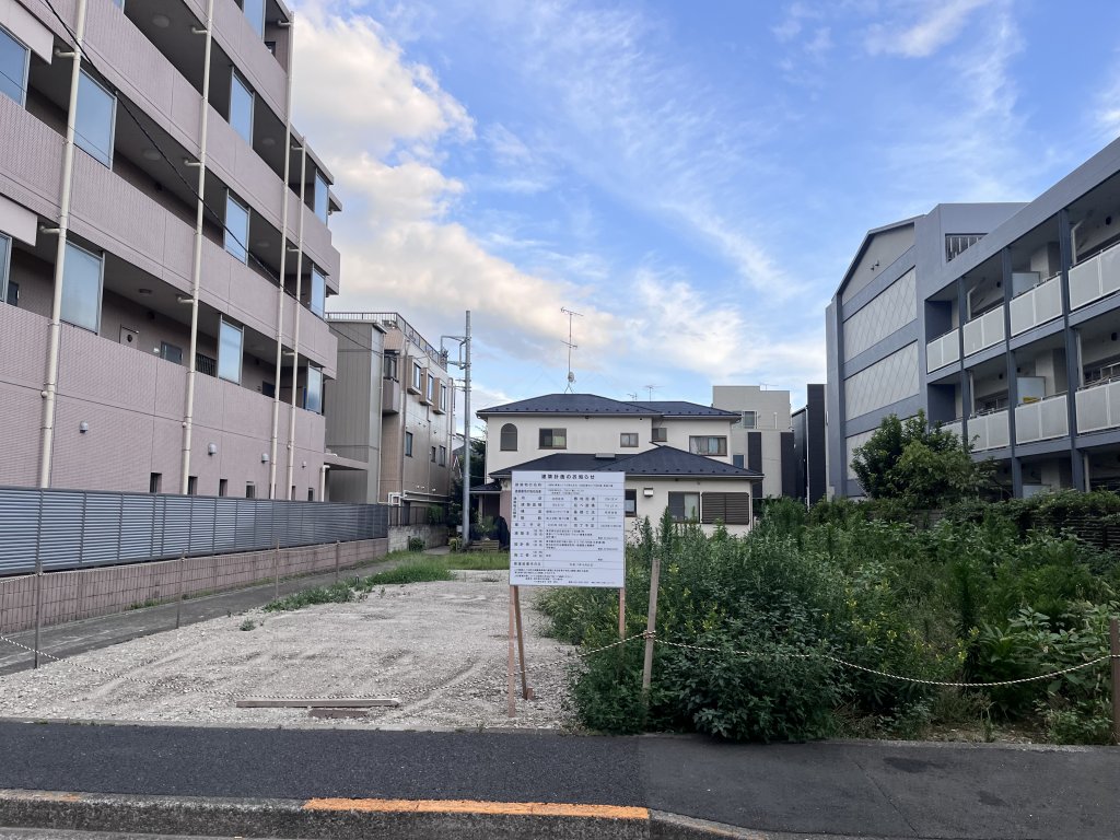 (仮称)東急リバブル株式会社 大田区東矢口1丁目計画 新築工事 新築工事現場の全景写真(2025年7月13日撮影)