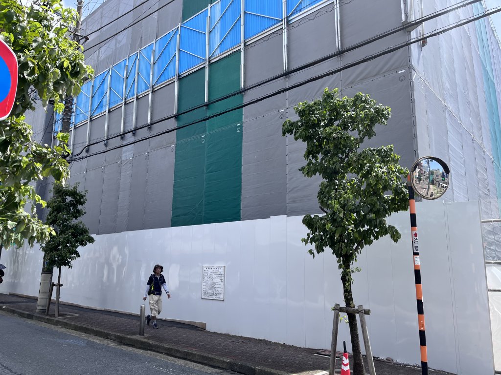 (仮称) RJR西蒲田 新築工事現場の全景写真(2025年7月17日撮影)