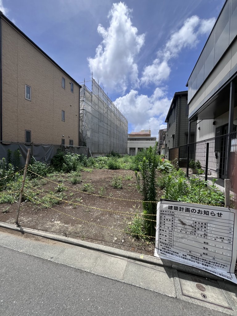 (仮称)蒲田プロジェクト 新築工事 新築工事現場の全景写真（2025年7月17日撮影）