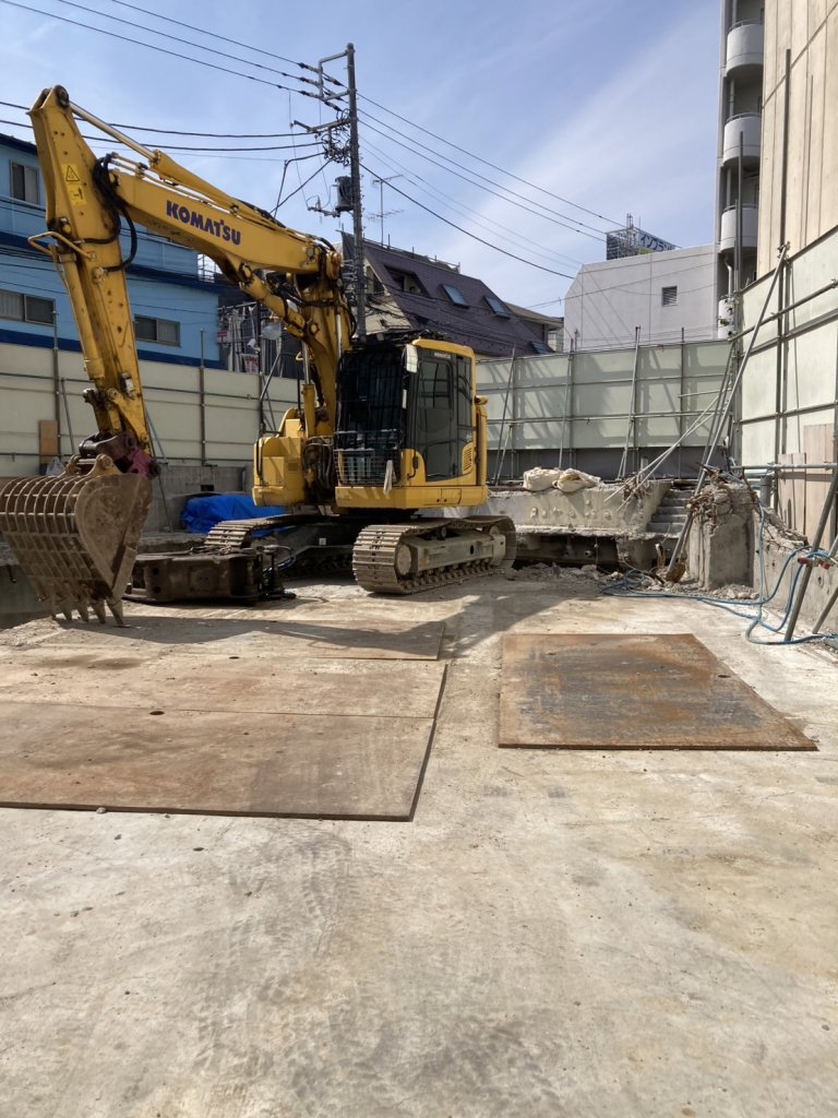 (仮称)赤堤4丁目プロジェクト 新築工事現場の全景写真（2025年7月22日撮影）