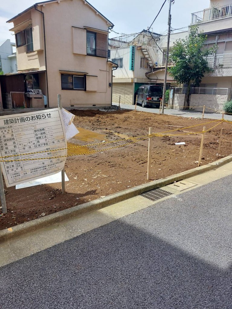 (仮称)中野区弥生町3丁目共同住宅新築工事 新築工事現場の全景写真(2025年7月22日撮影)