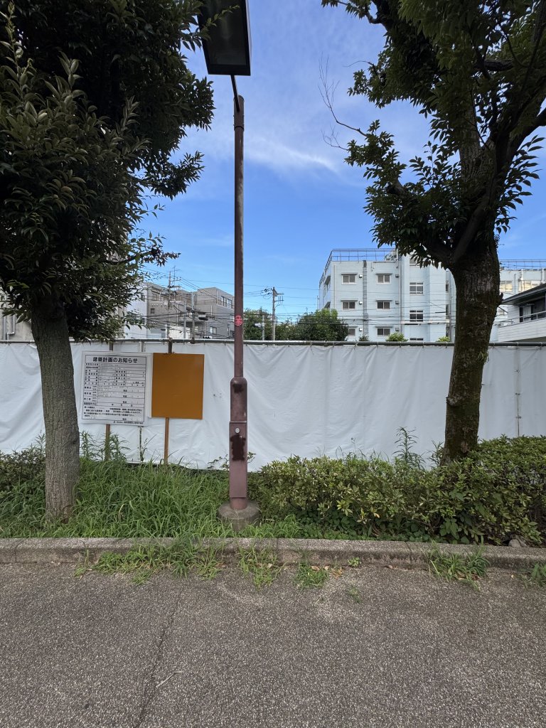 (仮称)世田谷区三軒茶屋2丁目計画 新築工事現場の全景写真（2025年7月25日撮影）