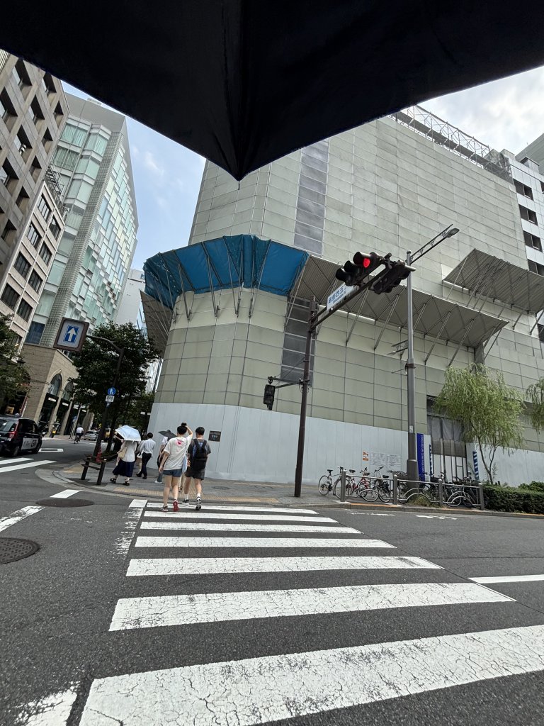 (仮称)銀座六丁目みゆき通り開発計画 新築工事 新築工事現場の全景写真(2025年8月25日撮影)