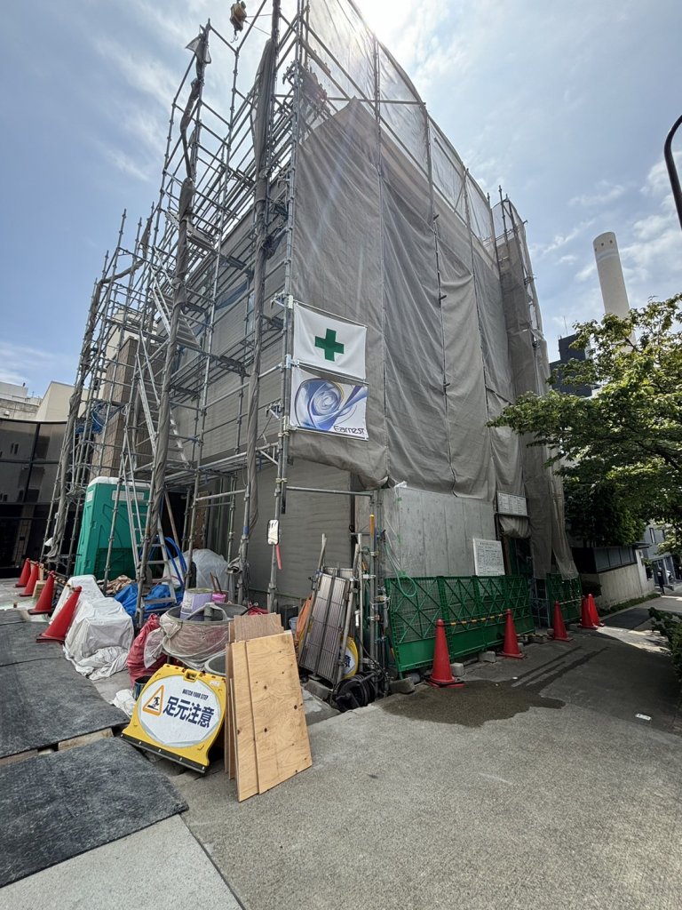 MITA PROJECT II 新築工事現場の全景写真(2025年9月2日撮影)