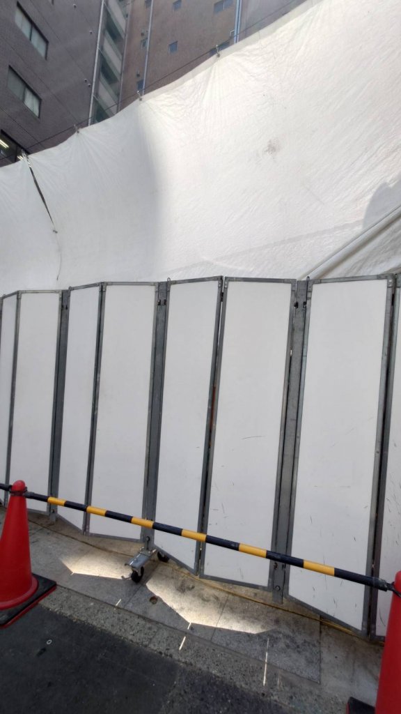 (仮称)ヴァンドームヤマダ新社屋 新築工事現場の全景写真（2025年9月6日撮影）