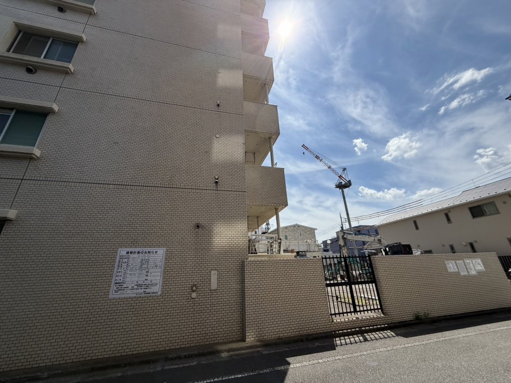 (仮称)クリオ練馬 新築工事 新築工事現場の全景写真(2025年9月7日撮影)