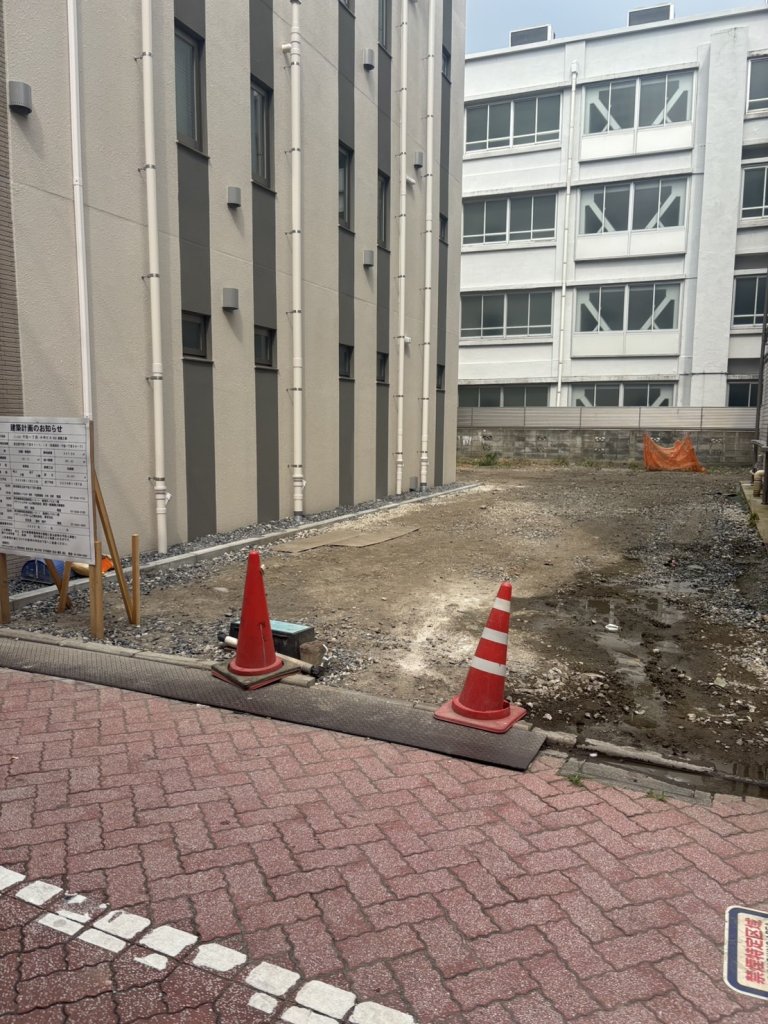 CUA66 千住一丁目 小寺ビル 様邸 新築工事 新築工事現場の全景写真（2025年9月8日撮影）